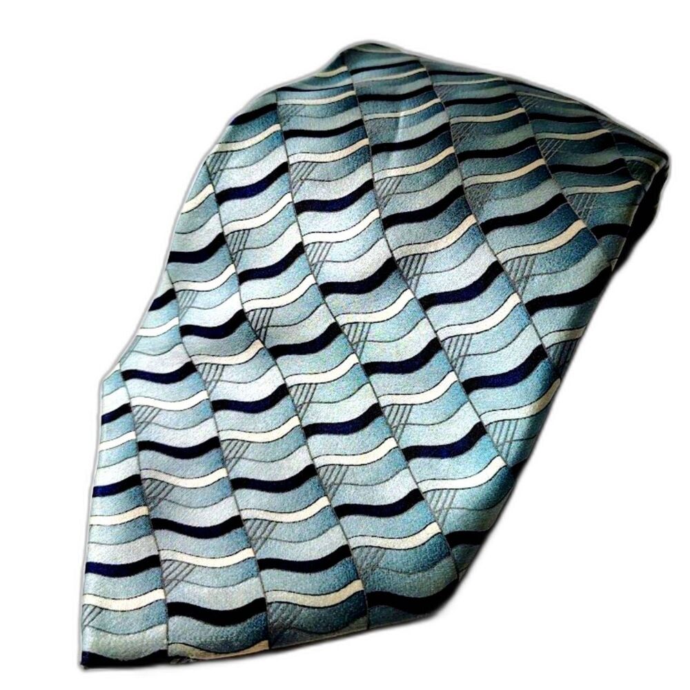 Stafford Green Black Silk Tie Necktie Traditional